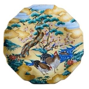 Vintage Jade Tree Takahashi San Francisco Pastoral Scene 71/2”Hand Painted Plate